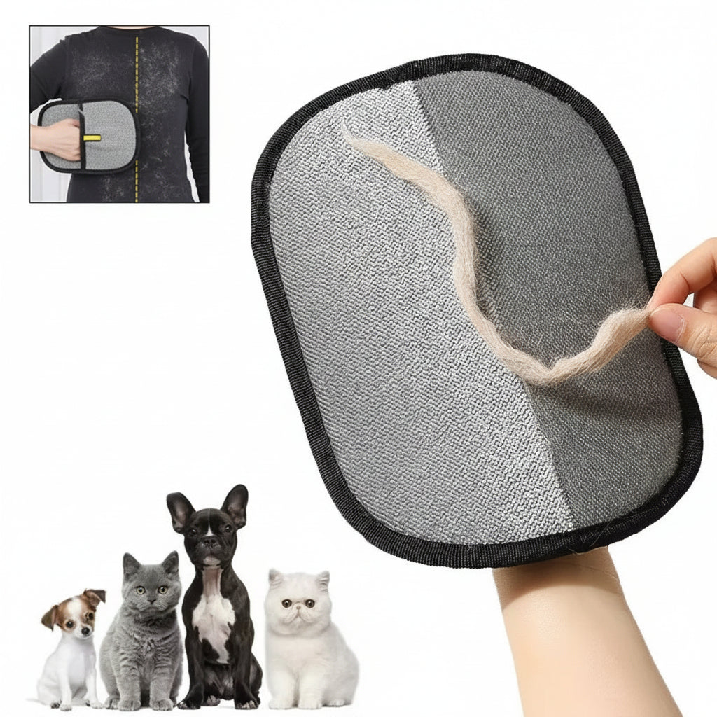 Portable Pet Hair Remover Glove | Washable