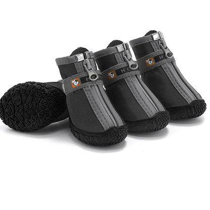 Dog Shoes Non-Slip Soles Thick Plush Protection Paw Pet Shoes Warm For Dog Non-Slip Dog Shoes Breathable Climbing Pets Booties
