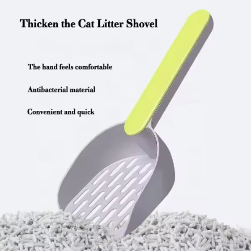 New pet litter shovel Candy color high appearance horizontal handle cat toilet shovel poop pickup Cat cleaning supplies