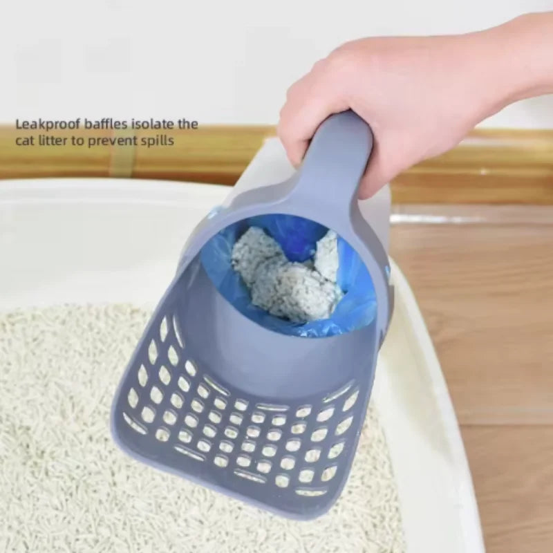 New pet litter shovel Candy color high appearance horizontal handle cat toilet shovel poop pickup Cat cleaning supplies