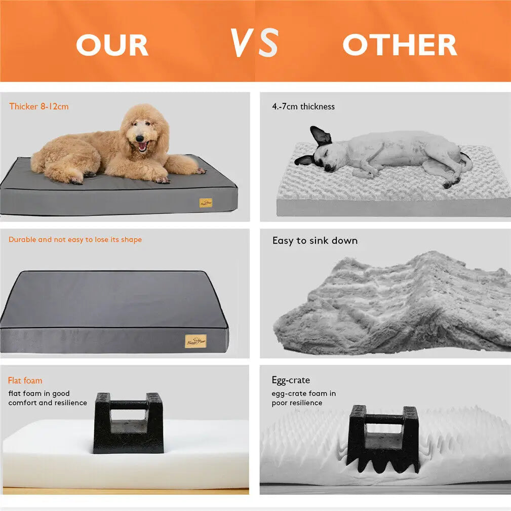 Pressure Relief Orthopedic Deep Sleep Pet Memory Foam Bed