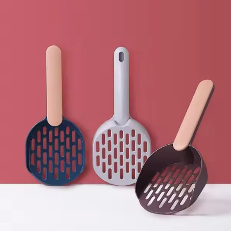 New pet litter shovel Candy color high appearance horizontal handle cat toilet shovel poop pickup Cat cleaning supplies