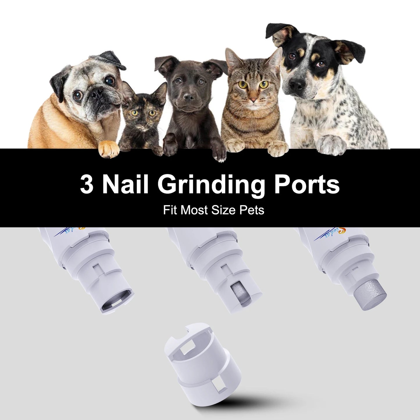 Dog Nail Grinder USB Rechargeable Electric Pet Claw Grinder & Trimmer Painless Lime For Dog Pets Nail File гриндер для собак