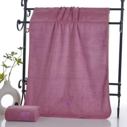 50*100 Super Absorbent Dog Bathrobe Cat Accessories Pet Bath Towel Cat blanket Dog Products Quick Dry Soft Microfiber Pet Towel