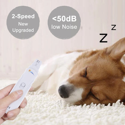Dog Nail Grinder USB Rechargeable Electric Pet Claw Grinder & Trimmer Painless Lime For Dog Pets Nail File гриндер для собак