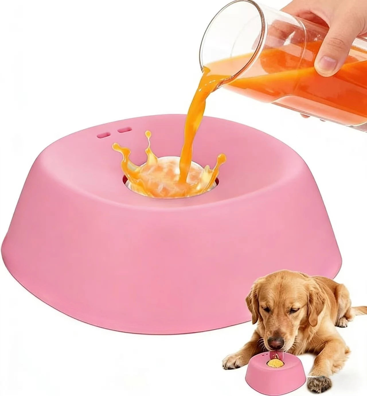 Non-Slip Digestion Support Slow Feeder Dog Bowl