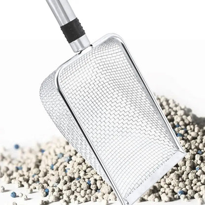 Steel Cat Sand Shovel Fine Pores Pet Poop Shovel For Rabbits Dogs Toilet Cleaning Tools Pets Supplies Q8O7