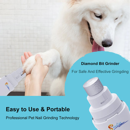 Dog Nail Grinder USB Rechargeable Electric Pet Claw Grinder & Trimmer Painless Lime For Dog Pets Nail File гриндер для собак