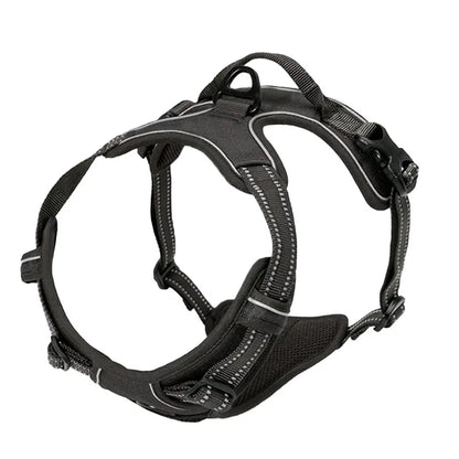 Adjustable Nylon Dog Harness Vest Reflective Soft Breathable No Pull Dog Harness Pet Harness Leash For Small Medium Large Dogs