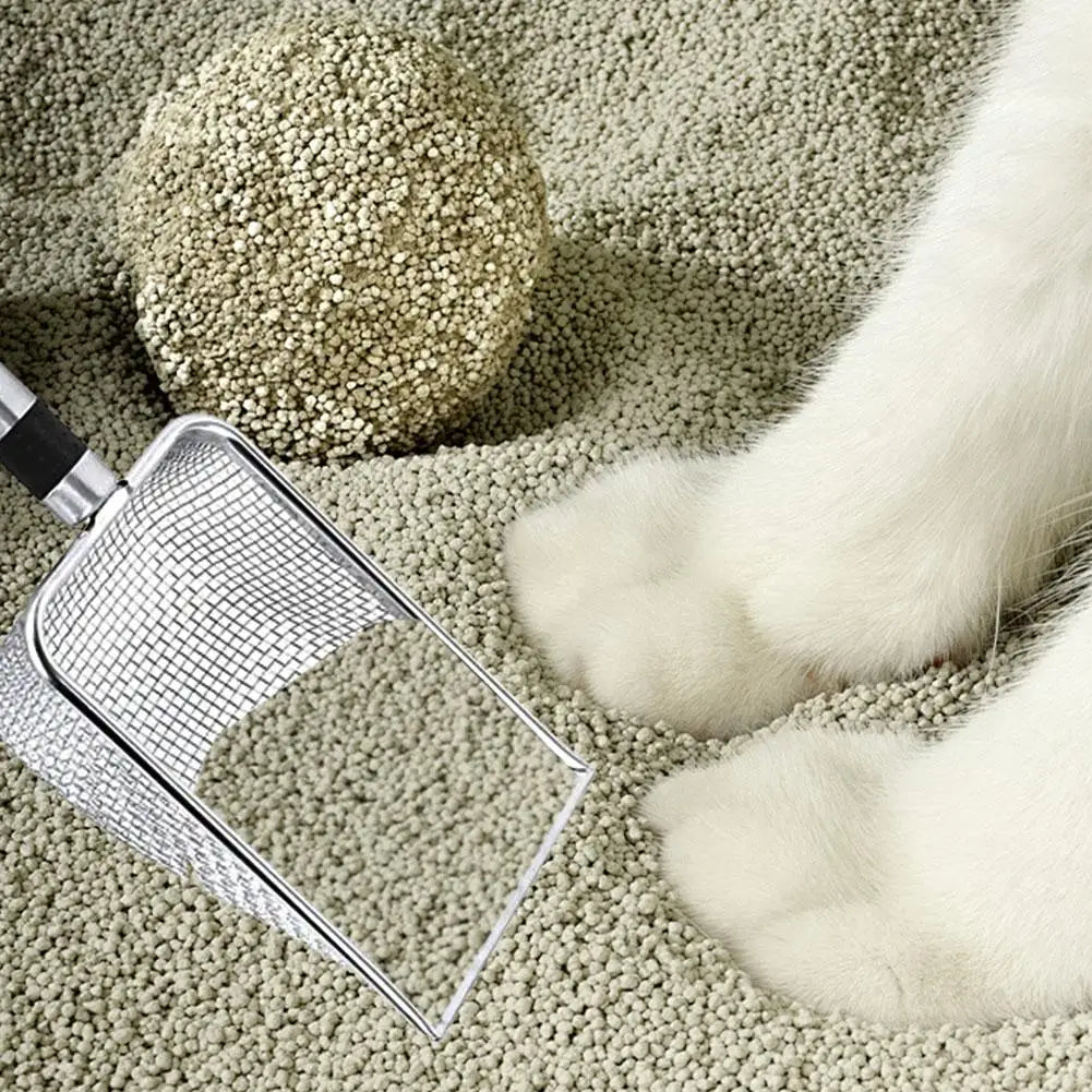 Steel Cat Sand Shovel Fine Pores Pet Poop Shovel For Rabbits Dogs Toilet Cleaning Tools Pets Supplies Q8O7