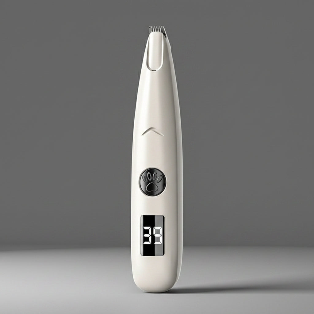 Pet Dog Electric Groomer Trimmer with LED Light Waterproof Pet Foot Hair Trimmer Low Noise Cat Dog Face Foot Ear Hip Paw Shaver