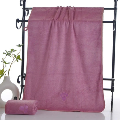 50*100 Super Absorbent Dog Bathrobe Cat Accessories Pet Bath Towel Cat blanket Dog Products Quick Dry Soft Microfiber Pet Towel
