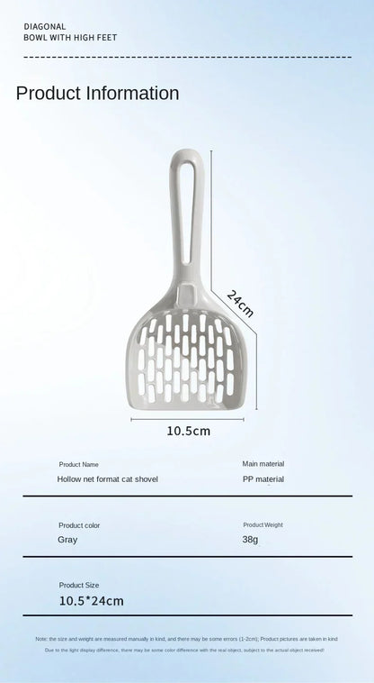 Cat Litter Scoop Plastic Cat Litter Shovel With Base Self Cleaning Cat Litter Box Shovel Kitten Toilet Clean Tools Cat Supplies