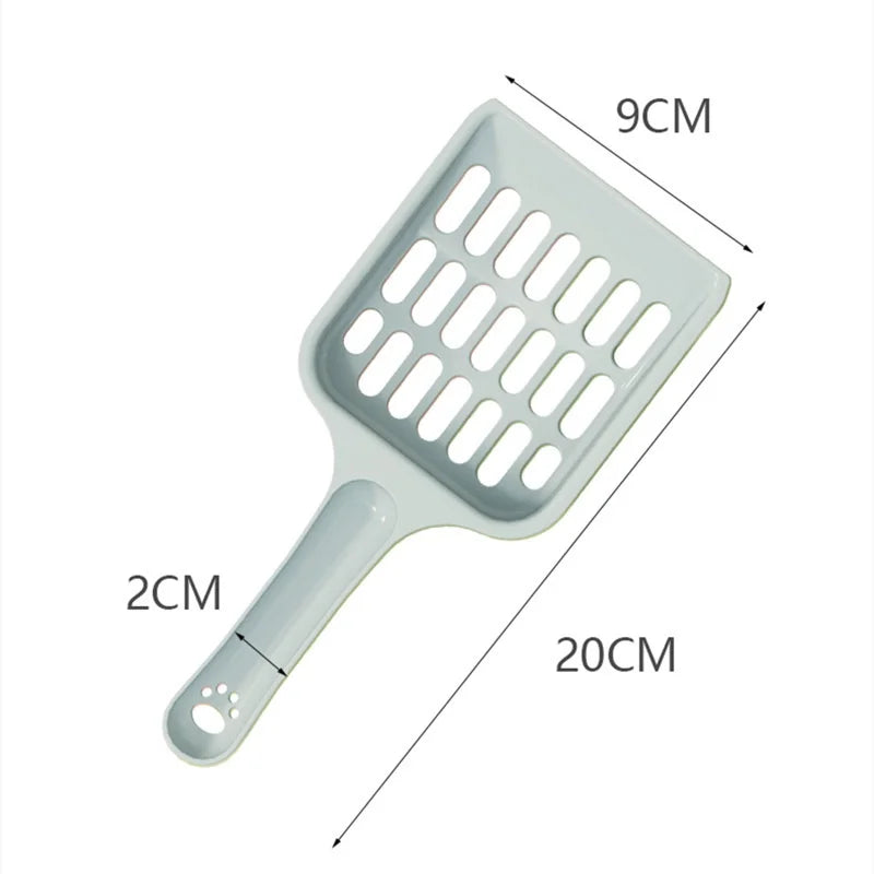 New pet litter shovel Candy color high appearance horizontal handle cat toilet shovel poop pickup Cat cleaning supplies