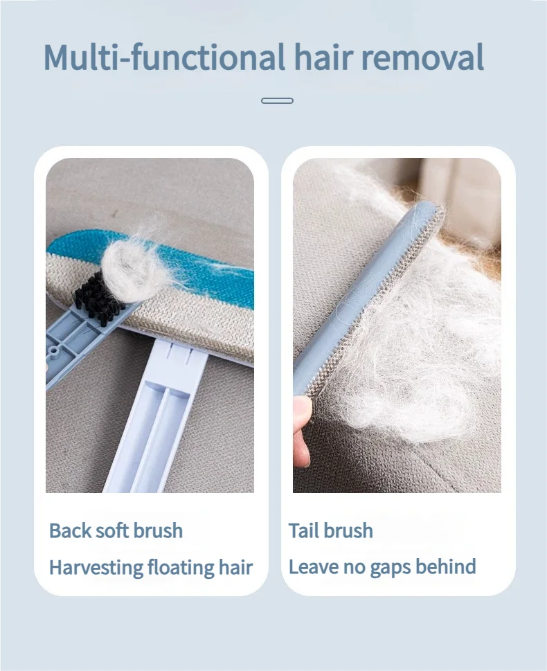 Pet Hair Removal Tool 4-in-1 Hair Removal Furniture Cat Hair Remover for Couch-Pet Hair Removal Car clothe Furniture Carpet Bed