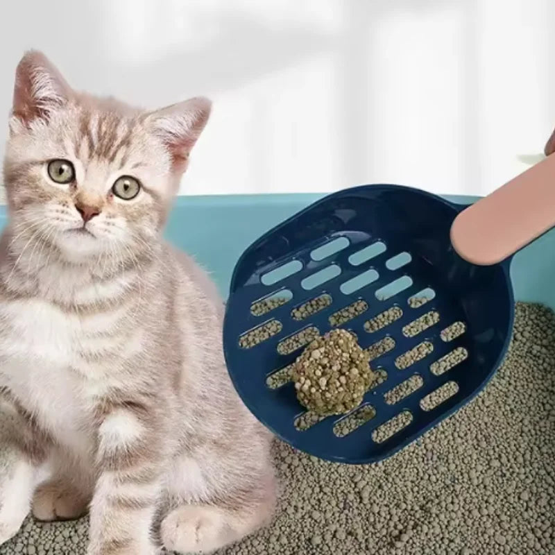 New pet litter shovel Candy color high appearance horizontal handle cat toilet shovel poop pickup Cat cleaning supplies