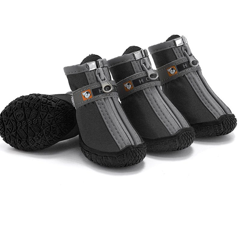 Dog Shoes Non-Slip Soles Thick Plush Protection Paw Pet Shoes Warm For Dog Non-Slip Dog Shoes Breathable Climbing Pets Booties