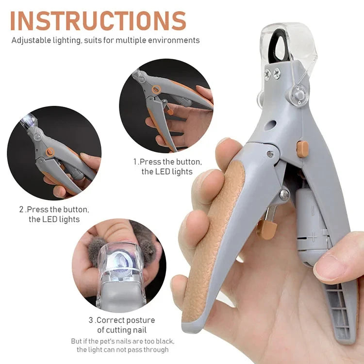 LED Light Pet Nail Clipper